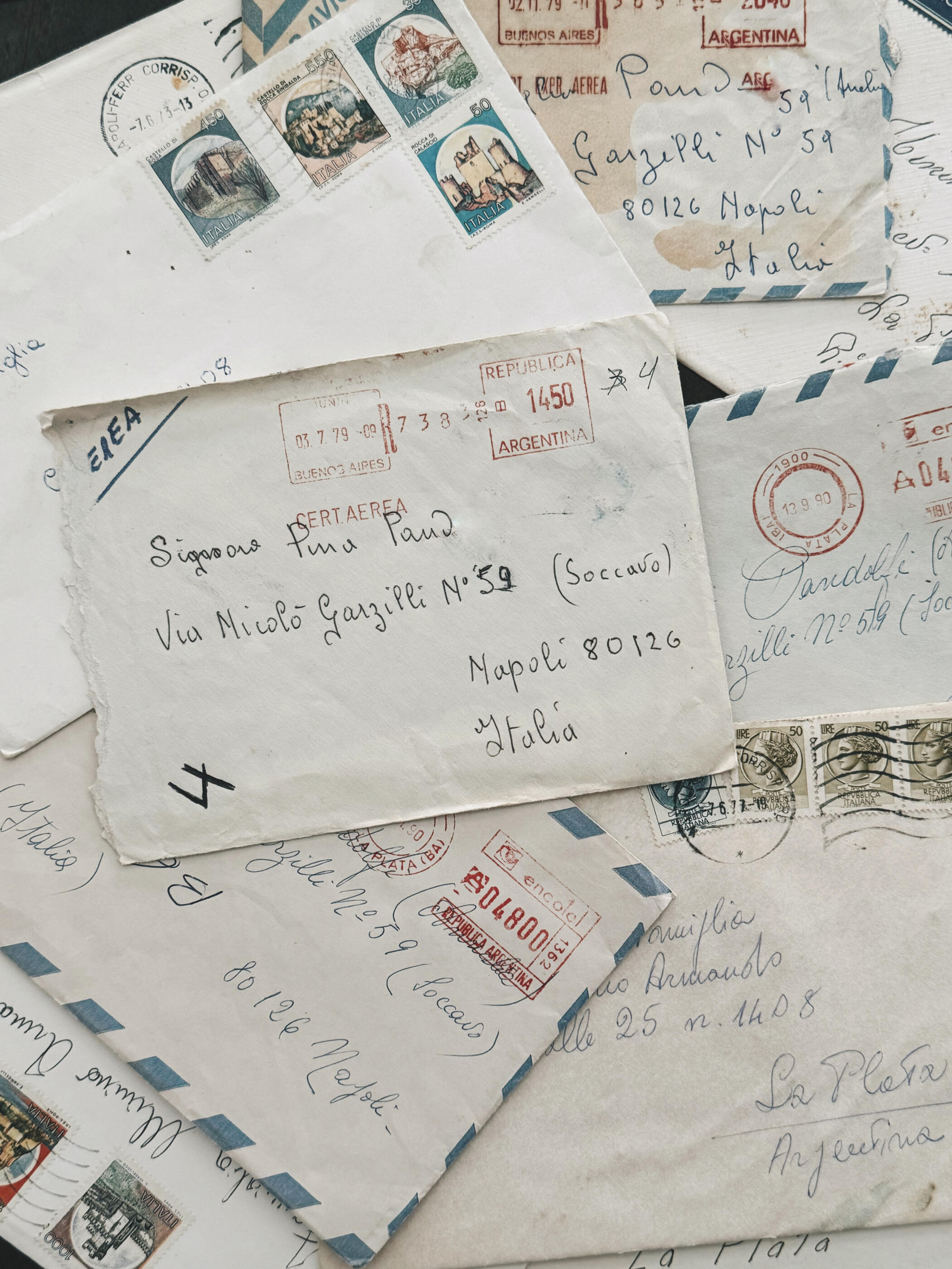 Cartas desde Soccavo Cartas antiguas napoles barrio soccavo historia familiar pizzeria